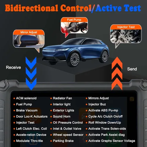 Vista 4 de Autel TS900 todo el sistema TPMS programación escáner de diagnóstico Android 11 OS, TPMS Relearn & Reset, 40+ Services, Active Test, FCA SGW, CAN