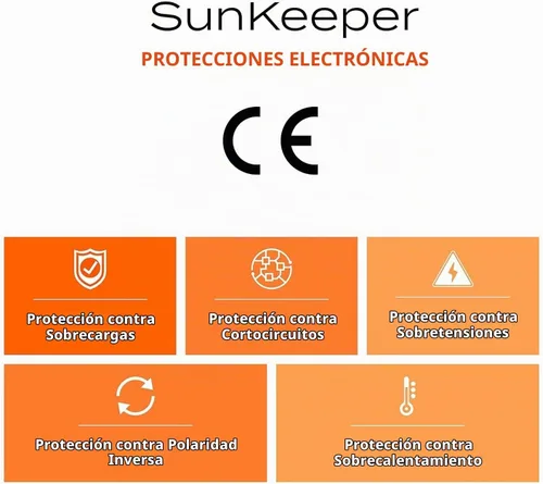 Vista 3 de Morningstar SunKeeper 6A PWM Controlador de carga solar, regulador de panel