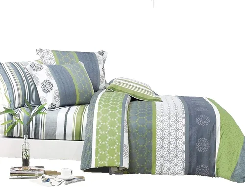 Vista 8 de Swanson Beddings Juego de ropa de cama de 2 piezas 100% algodón floral rosado: funda nórdica y una funda de almohada (individual)