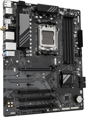 Vista 3 de GIGABYTE B650 UD AC (rev 1.0) Placa base AMD AM5 ATX, compatible con Ryzen serie 9000/8000/7000, DDR5, fase de potencia 6+2+2, PCIe 5.0 M.2, USB-C