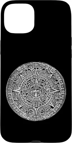 Vista 9 de Aztec Calendar Sun Stone Mexican Mayan Calendario Azteca Case for iPhone 17