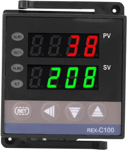 Vista 10 de Controlador de temperatura PID digital REX-C100 Regulador de temperatura del termostato 100-240 V Salida de relé 1500VAC, 14 bits