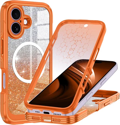 Vista 33 de Hekodonk Funda para iPhone 15 Pro Max, compatible con Magsafe [protector de pantalla de vidrio templado integrado y protección de lente de cámara]
