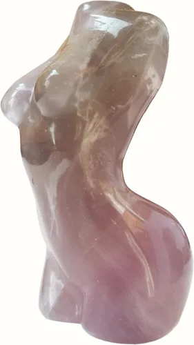 Vista 17 de Escultura de figura de cristal curativo de piedra de sangre africana, escultura de 2 pulgadas de tallado de piedra de palma de bolsillo