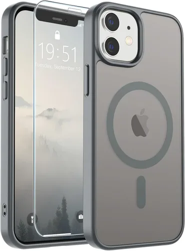Vista 216 de SUPFINE Funda magnética para iPhone SE 2022 (3ª)/2020 (2ª), iPhone 8 (compatible con MagSafe) (protección contra caídas de grado militar), funda