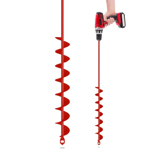 Vista 12 de Broca de taladro para plantar – Broca en espiral de 1.6 x 16.5 pulgadas – Herramienta para plantar bulbos – Taladro hexagonal de 3/8 pulgadas