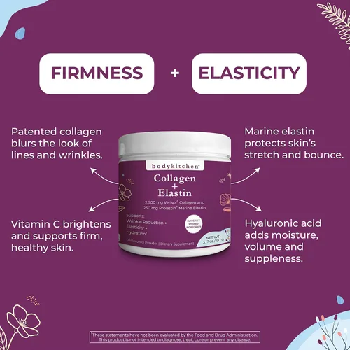 Vista 4 de Body Kitchen Colágeno y elastina Péptidos de Fórmula para Tensar la Piel en Polvo