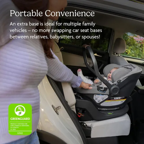Vista 2 de UPPAbaby Extra Aria - Base de asiento de coche compatible con asientos de coche Aria Infantil/Instalación SmartSecure con pata de carga
