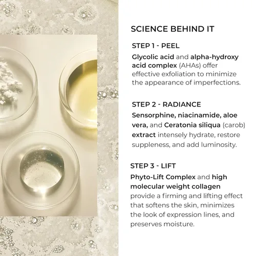 Vista 5 de Natura Bissé Diamond Instant Glow, Ampoule Trio Express Mini-Lift, eleva, reafirma e ilumina, 3 ampollas x 4 tratamientos