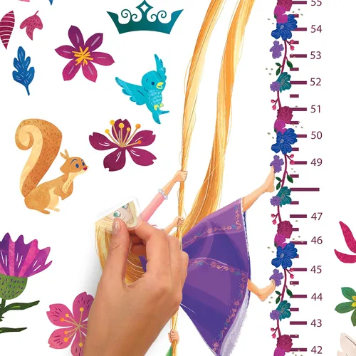 Vista 4 de Calcomanías de pared RoomMates Disney Princess Growth Chart Peel & Stick, RMK5169GC