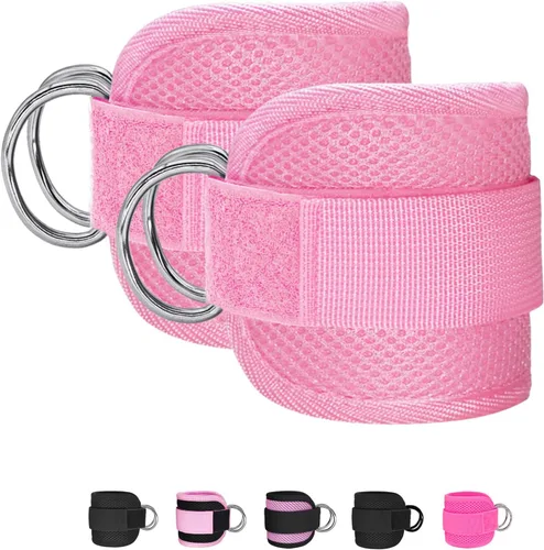 Vista 21 de Correas de Tobillo de Fitness para Máquina de Cable, Kickbacks Ejercicios de Glúteos, Ejercicios de Parte Inferior del Cuerpo, Correas Ajustables