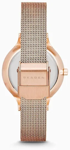 Vista 3 de Skagen Anita - Reloj casual de malla de acero de cuarzo para mujer