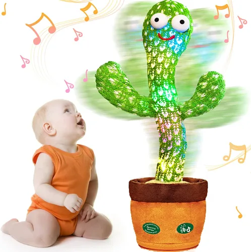 Vista 8 de Juguete de Jirafa Danzante con Luces LED, Juguete para Bebé Jirafa que Habla y Canta, Repite lo que Dices (Grabación de Audio y Repetición) Animal