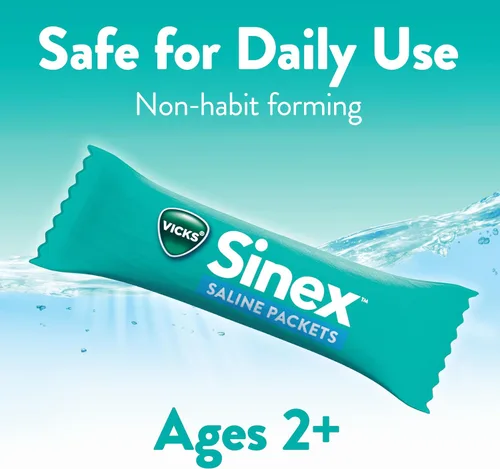 Vista 7 de Vicks Sinex - Kit de iniciación de enjuague nasal salino, solución salina sin medicamentos, elimina moco y alérgenos, alivio rápido y eficaz