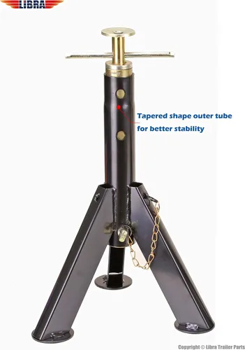 Vista 3 de LIBRA Juego de 2 gatos estabilizadores telescópicos resistentes para autocaravana con diseño Stable-max