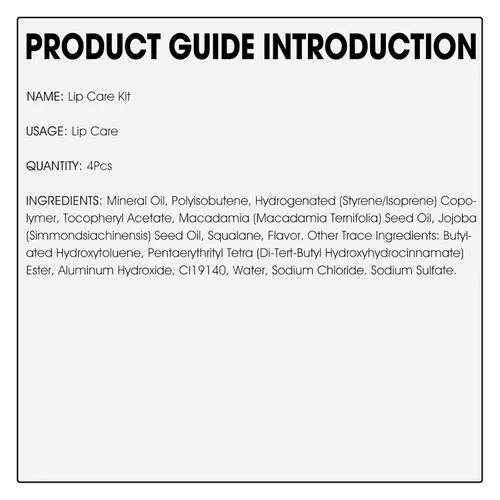 Vista 9 de Kit de cuidado de labios de 4 piezas con leche de miel, bálsamo labial, exfoliante labial, aceite de labios Hidratante y nutritiva labios secos