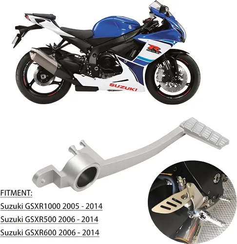 Vista 3 de Motocicletas Aluminio Pedal de Freno Trasero Pedal Palanca de Pie para Suzuki GSXR600 GSXR750 GSXR1000
