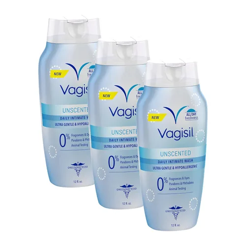 Vista 6 de Vagisil Jabón de Limpieza Femenina para la Higiene del Área Íntima, pH Equilibrado y Testeado por Ginecólogos, Sin Perfume, 12 oz (Paquete de 1)