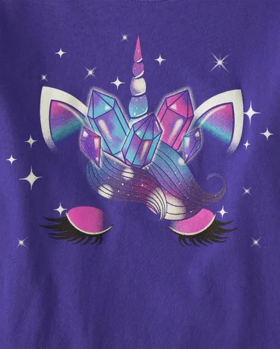 Vista 2 de The Children's Place Camiseta de manga larga con estampado de animales para niña