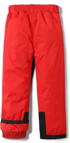 Vista 2 de Lelaki Pantalones de esquí de nieve para niños, impermeables, aislados, resistentes al viento, pantalones de snowboard para niños y niñas