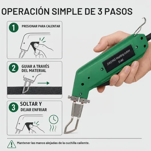 Vista 6 de Sellador térmico eléctrico del cortador de la cuerda de nylon del cuchillo
