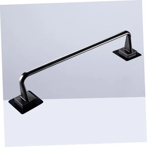 Vista 6 de Uonlytech Toallero negro multiusos para colgar en la pared, estantes para colgar toallas de mano, estante para toallas de dormitorio universitario