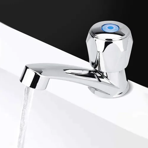 Vista 6 de Watris Veiyi Grifo de agua fría individual, grifo de agua ABS, grifo de agua fría, lavabo de baño Accesorios para fregadero de cocina G1/2