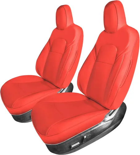 Vista 22 de FH Group Fundas de asiento de automóvil de ajuste personalizado hechas específicamente para Tesla Model Y Ultraflex 2020-2025, fundas de asiento