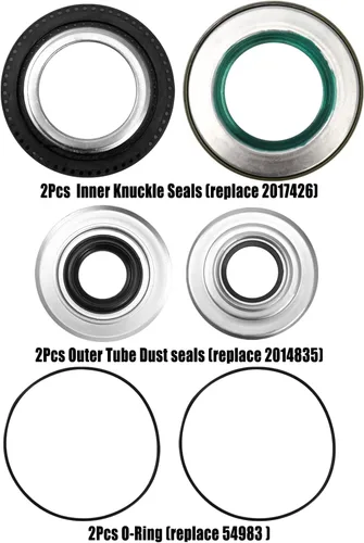 Vista 5 de Kit de juntas de nudillos de vacío de eje delantero de carreras y tubo exterior con junta tórica de buje para Ford Super Duty F250 F350 F450 F550