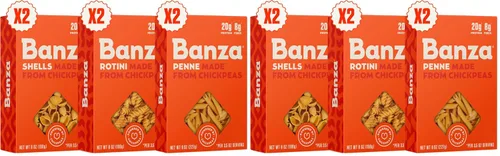 Vista 11 de Banza - Pasta de garbanzos, pasta saludable, sin gluten, de alta proteína