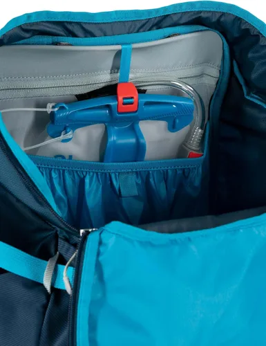 Vista 9 de Osprey Hikelite 32L Mochila ligera para senderismo - Mochila de viaje plegable y duradera con funda para lluvia para hombres y mujeres, Azul Atlas
