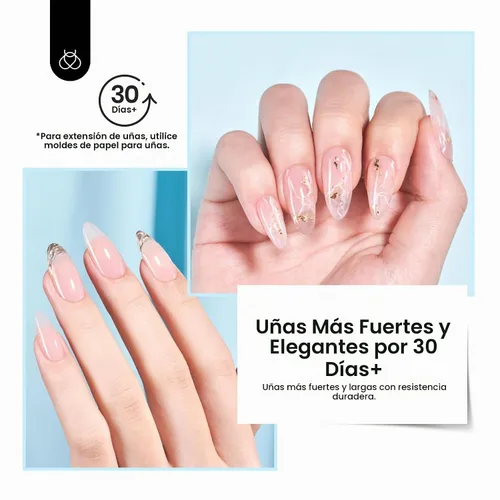 Vista 6 de Beetles - Gel constructor para uñas, 8 en 1, 0.51 onzas líquidas, gel