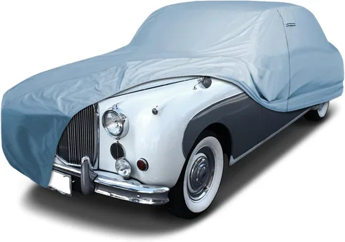 Vista 24 de iCarCover Funda de automóvil personalizada premium para Jaguar 420 1966-1969, resistente, impermeable, para todo tipo de clima, lluvia, nieve