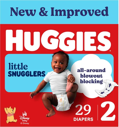 Vista 32 de Huggies Little Snugglers - Pañal para bebé, talla 1, 8 a 14 libras, 34717, 20