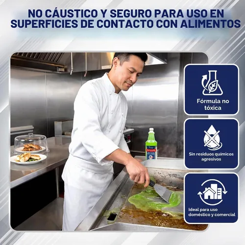 Vista 3 de Limpiador de plancha plana, no causal, no tóxico, fabricado en Estados 32 oz (1 unidad)