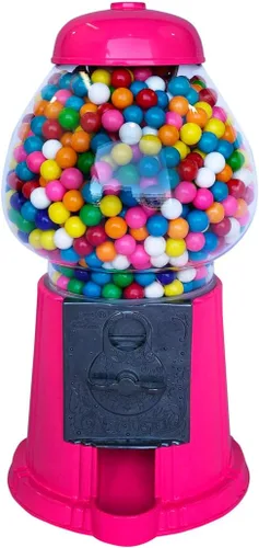 Vista 4 de Máquina clásica de chicle/dispensador de dulces, 9 pulgadas - negro