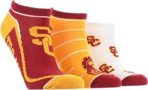 Vista 6 de TCK NCAA No Show Socks for Men and Women, Full Field 3 Pack, Low Cut Ankle Socks College Graduation Gift