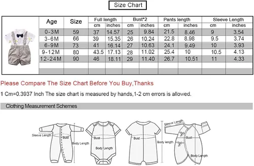 Vista 7 de YFYBaby Conjunto de ropa de caballero para bebés recién nacidos y niños, camisa de manga corta + pantalones con peto + overol con lazo
