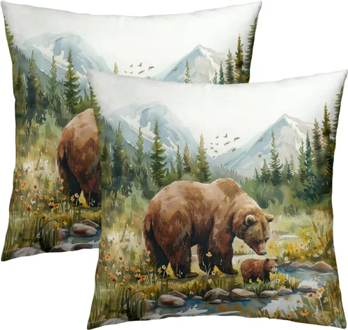 Vista 70 de Giwawa Juego de 2 fundas de almohada decorativas con diseño floral de girasol de 16 x 16 pulgadas, fundas de cojín decorativas para el hogar, sofá