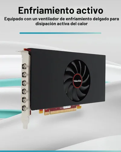 Vista 2 de VisionTek Tarjeta gráfica AMD Radeon RX 580 8GB GDDR5 6X Mini DP