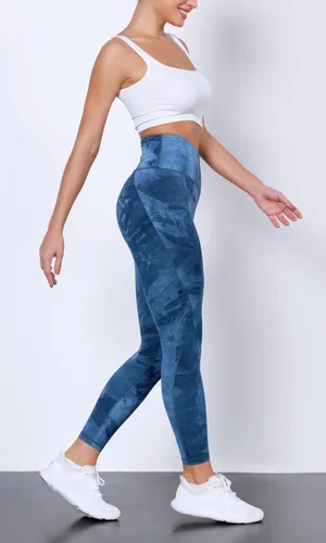 Vista 4 de ODODOS - Leggings de yoga de cintura alta con bolsillos para mujer, pantalones de yoga deportivos con control de abdomen, no se transparentan
