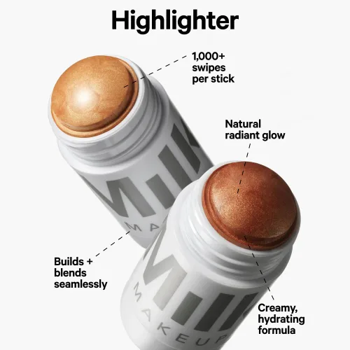 Vista 2 de Milk Makeup Highlighter – Cream Highlighter Stick for Face + Body with Radiant, Shimmery Glow – Buildable, Blendable, Vegan Formula for All Skin