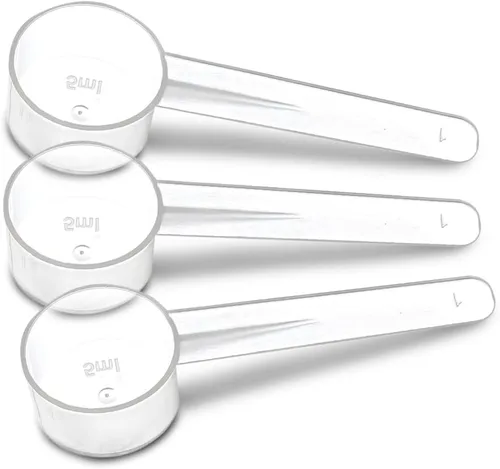 Vista 9 de Paquete de 20 cucharaditas medidoras, 1 cucharadita (0.2 fl oz) de plástico de creatina