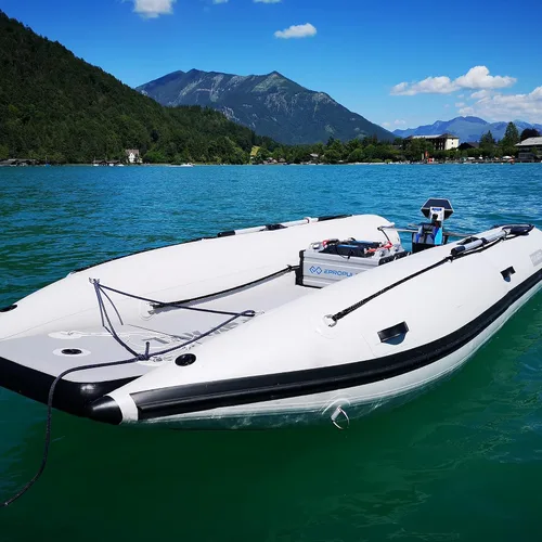 Vista 6 de 340LX - Bote inflable para 5 personas, diseño de arco abierto ultraportátil, 11.2 ft, color gris