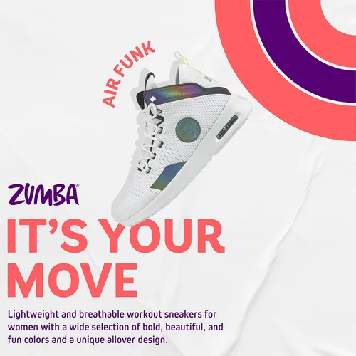 Vista 2 de ZUMBA Air Funk - Tenis de baile para mujer