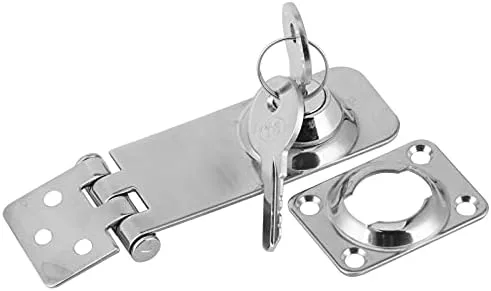 Vista 8 de Cerrojo de bloqueo, 304 de acero inoxidable con llave, cerrojo de bloqueo de plata para barco, yate, pesca, accesorio marino