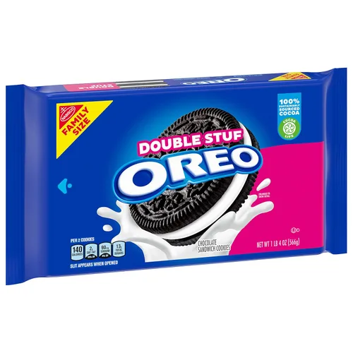 Vista 14 de Galletas Oreo con relleno doble, 20 onzas (paquete de 12)