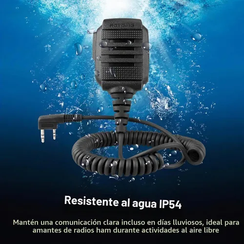 Vista 13 de Retevis MateTalk B4 Walkie Talkies con micrófono de hombro impermeable (paquete de 4) FRS Two Way Radios Noise Cancelling for Construction Site