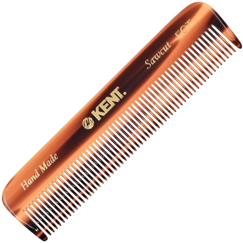 Vista 8 de KENT A FOT Peine de bolsillo hecho a mano para hombres, peine de pelo de dientes finos para peinados diarios, barba y bigote, uso seco