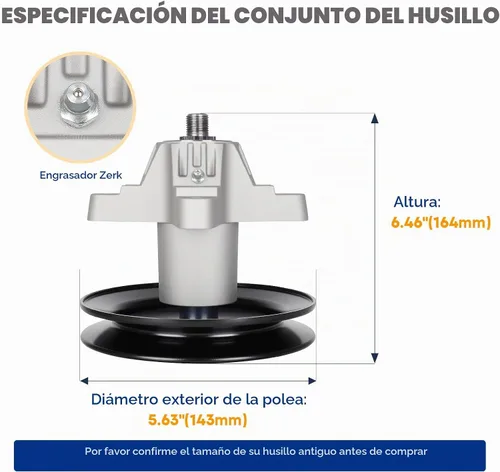 Vista 2 de Kit de reconstrucción de husillo de cubierta de 42 '' 618-04456 918-04456